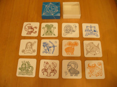 Set 12 suporti pahare ,semne zodiacale,zodii,plastic melaminat Germania foto