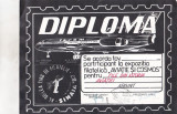 Bnk fil Diploma Expozitia filatelica Sinaia 1987