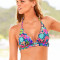 VICTORIA&#039;S SECRET USA VS BEACH SEXY Plunge Halter Top Itsy Bottom Costum de baie