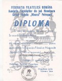bnk fil Diploma Expozitia filatelica Studentfila 93 Petrosani