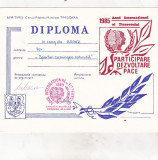 Bnk fil Diploma Expo fil Participare Dezvoltare Pace Timisoara 1985