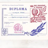 bnk fil Diploma Expo fil Participare Dezvoltare Pace Timisoara 1985