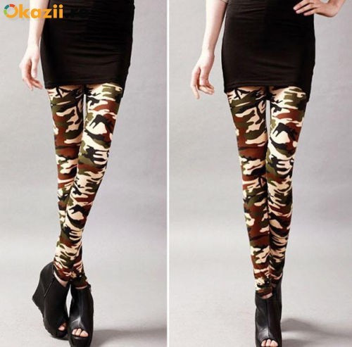 Toll unpleasant square Colanti pantaloni stretch dama stil army camuflaj, Orange, Marime  universala | Okazii.ro