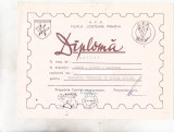 Bnk fil Diploma Expozitia filatelica Sport+Turism=Sanatate Busteni 1986
