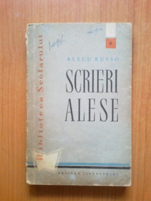 n3 SCRIERI ALESE - Alecu Russo foto