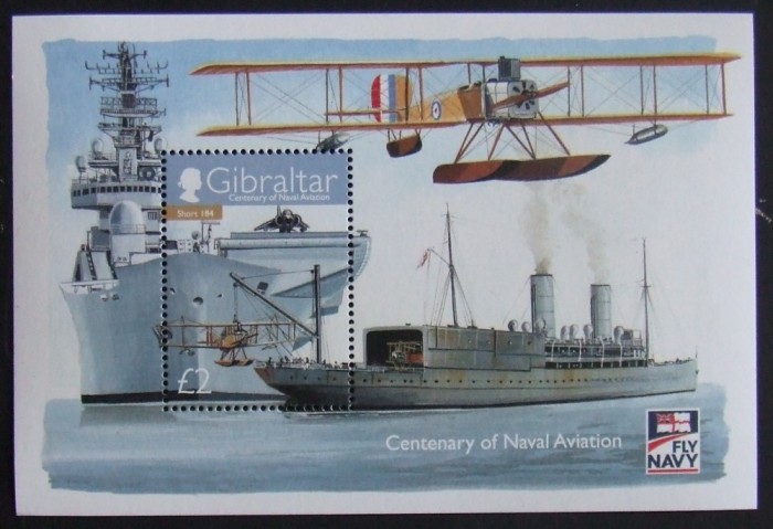 GIBRALTAR - AVIATIE NAVALA 1 S/S NEOBLITERATA - GB 099 foto mare GIBRALTAR - AVIATIE NAVALA 1 S/S NEOBLITERATA - GB 099 foto mare