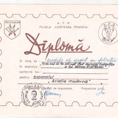 bnk fil Diploma Expozitia filatelica Mircea Zorileanu Ploiesti 1985