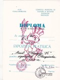 Bnk fil Diploma Expozitia filatelica Anul olimpic 84 Targoviste