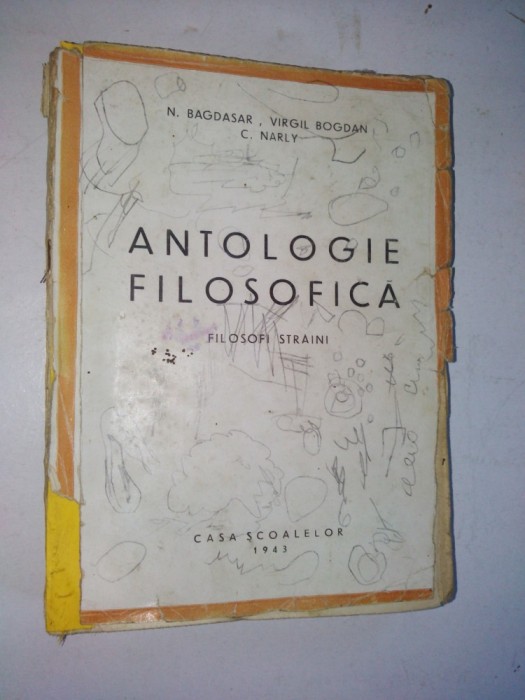 Antologie filosofica N. Bagdasar - 1943