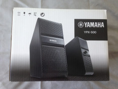 Boxe active pentru TV, PC, smartphone, tablete Yamaha YPX-500 black,noi,sigilate foto