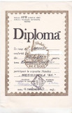 Bnk fil Diploma Expozitia republicana de intreguri postale Resita 1985