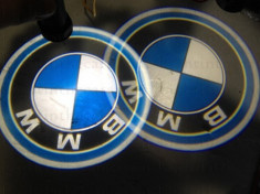 Set 2x Proiector LED LOGO BMW masina pentru portiere, sigla BMW foto