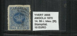 ANGOLA 1870 - 14. 50 R., Stampilat