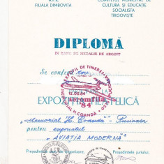 bnk fil Diploma Expozitia filatelica Aeromfila 84 Pucioasa (2)
