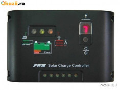 Regulator solar Controler Incarcare panouri solare 10A 12v/24v control lumini foto