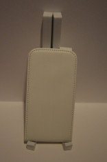 15 Samsung S3 i9300 Flip Piele Alb foto