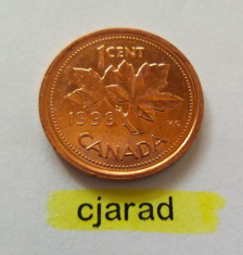 Moneda 1 Cent - Canada 1999 (*cod 689) UNC foto