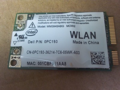 WIFI dell xps m1330 pp25l 0pc193 Latitude D820 d531 d830 Precision M65 M4300 foto