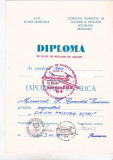 Bnk fil Diploma Expozitia filatelica Aeromfila 84 Pucioasa