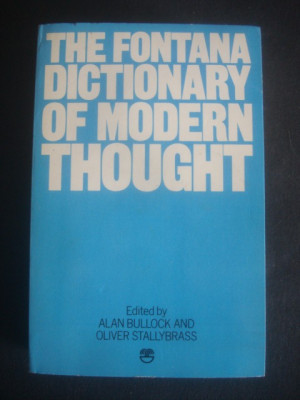 THE FONTANA DICTIONARY OF MODERN THOUGHT foto