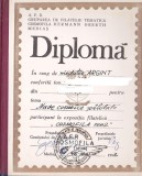 Bnk fil Diploma Expozitia filatelica Cosmofila 1982 Medias