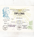 Bnk fil Diploma Expozitia filatelica Eminesciana Botosani 1979