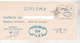 Bnk fil Diploma Expozitia filatelica Primafilex `84