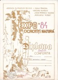 Bnk fil Diploma Expofil Expo 84 Ocrotiti natura Busteni