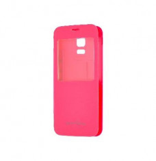 Husa flipcover / Samsung / G800 Galaxy S5 Mini S-View roz foto