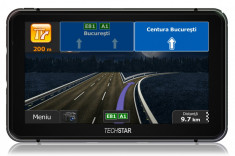 GPS Auto TECHSTAR Navigatie 7&amp;quot; 256 RAM 36GB IGO 3D Full EU+RO Camion Auto Taxi foto