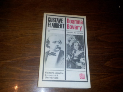 GUSTAVE FLAUBERT DOAMNA BOVARY foto