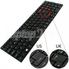Tastatura Laptop Acer Aspire V3-531G layout UK iluminata + CADOU foto