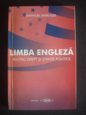 EMANUEL MEREALBE - LIMBA ENGLEZA PENTRU DREPT SI STIINTE POLITICE foto