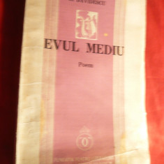 N.Davidescu - Evul Mediu - Poem - Prima Ed. 1937