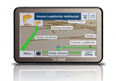 GPS Auto 5&amp;quot; TECHSTAR NView HD A7+ 845mhz 12GB TAXI TIR CAMION IGO 3D Full EU+RO foto