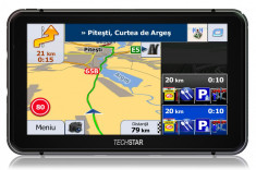 GPS Auto TECHSTAR Navigatie 7&amp;quot; 256 RAM 24GB IGO 3D Full EU+RO Camion Auto Taxi foto