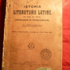 Gh.Popa-Lisseanu - Istoria Literaturii Latine pe baza de texte - Ed. 1928 Socec