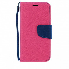 Husa piele Samsung Galaxy S6 Fancy Book roz foto