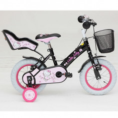 Bicicleta copii Hello Kitty Romantic 14 inch Black-Pink Ironway foto