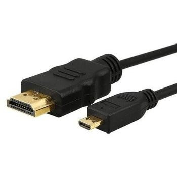 Cablu HDMI to microHDMI 1.5 metri - HDMI tata la micro HDMI tata mufe aurite foto