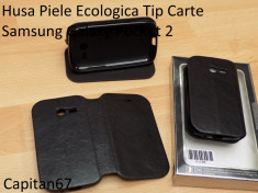 Husa Piele Ecologica Tip Carte Samsung Galaxy Pocket 2 foto