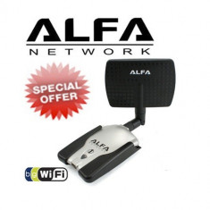 Alfa AWUS036NH Ralink 8187L Wireless USB Adapter antena DIRECTIONALA 20dbi foto