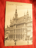 Ilustrata Bruxelles circ.stamp. dreptunghi pt.Serviciul Maritim 1922, Circulata, Printata