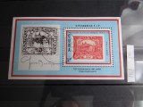 Colita Cuba-Exp Filatelica mondiala Praga &#039;88-Colita stampilata 1988