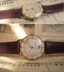 Elegant ceas elvetian BULER, anii 70, de colectie, functional foto