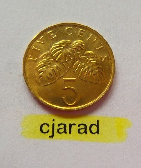 Moneda 5 Centi - Singapore 1995 (*cod 775) UNC foto mare Moneda 5 Centi - Singapore 1995 (*cod 775) UNC foto mare