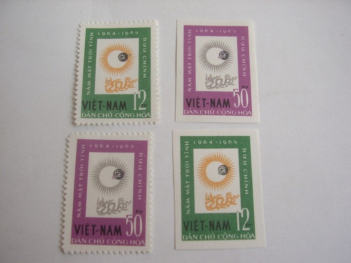 Vietnam 1964 cosmos MI 296-297 dant.si nedant. MNH w12 foto mare Vietnam 1964 cosmos MI 296-297 dant.si nedant. MNH w12 foto mare