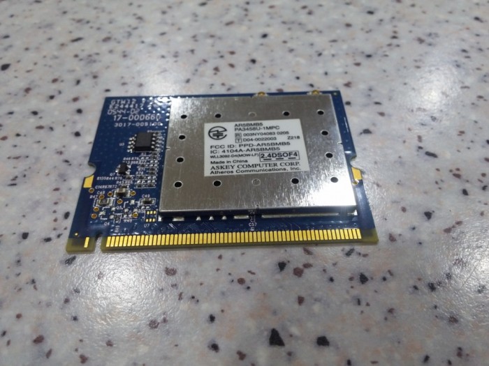 placa de retea wireless laptop TARGA TRAVELLER 856W foto mare placa de retea wireless laptop TARGA TRAVELLER 856W foto mare