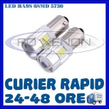 BEC AUTO LED LEDURI POZITIE BA9S BAX9S BAY9S - 6 SMD 5730 - POZITII PLAFONIERA, Universal, ZDM