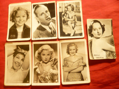 Set 7 Fotografii mici - Actrite si Actori celebri : Shirley Temple , L.Howard foto